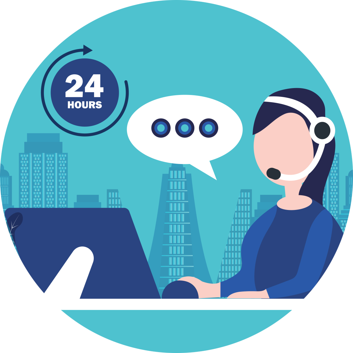 24小时客服服务